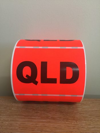QLD – Fluro State Labels